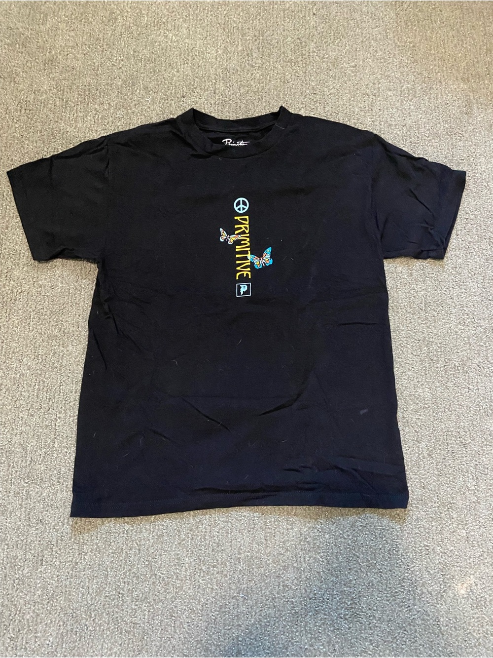 Primitive x Mister Roger’s Neighborhood Mental Health Black Graphic Tee